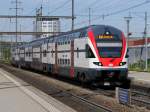 SBB - Triebzug RABe 511 108 unterwegs als IR bei der durchfahrt im Bahnhof Prattelen am 05.05.2014