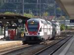 SBB  - RE nach Bern mit dem Triebzug RABe 511 107 im Bahnhof Burgdorf am 04.10.2015