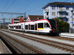 SBB - Triebzug RABe 520 004-8 bei der einfahrt im Bahnhof Zofingen am 25.09.2018