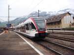Dass die GTW'S (hier der RABe 520 013) nicht nur im Seetal anzutreffen sind, war mir bekannt, jedoch nicht, dass dies auch am Gotthard der Fall ist.Das Bild entstand am 08.04.2008 in Schwyz.