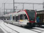 SBB - Triebzug RABe 520 000-1 in Suhr unterwegs nach Lenzburg am 15.12.2012