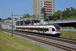 RABe 521 030, auf der S1, fährt Richtung Bahnhof Muttenz.