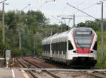 RABe 526 653-1 und 655-6 als SBB79834 (Konstanz-Engen) bei Reichenau(Baden) 30.7.09 