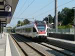 SBB - Triebzug RABe 521 019-5 bei der einfahrt in den Bahnhof Dornach am 31.08.2013