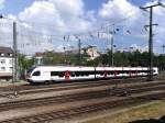 SBB - Triebzug RABe 521 204-3 beim verlassen des Bahnhofs Singen am 02.08.2015