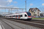 RABe 523 062 durchfährt den Bahnhof Rupperswil. Die Aufnahme stammt vom 13.03.2020.