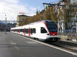 SBB - Triebzug RABe 523 062-3 bei der einfahrt im Bahnhof Luzern am 28.03.2016