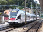 FFS - RABe 524 203 bei der einfahrt im Bahnhof Bellinzona am 19.09.2017