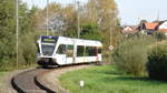 Am 3.9.2017 legt sich 526 762-0 als S 8 in die Kurve auf dem Weg nach Schaffhausen.