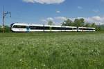 Kurz vor dem Bahnhof Horn wurde die in Rorschach gestartete S7 23756 auf der Fahrt nach Weinfelden am 30.04.2018 fotografiert.