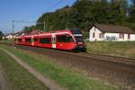 RABe 526 265-4 befindet sich am 19.9.10 zwischen Busswil und Lyss.