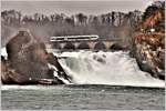 S33 auf der Brücke am Rheinfall zwischen Neuhausen und Schloss Laufen am Rheinfall. (19.11.2016)