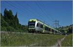 Zwei BLS  Lötschberger  mit dem RABe 535 104 an der Spitze sind bei Mülenen auf dem Weg in Richtung Brig (via Kandersteg). 

14. Juni 2021  