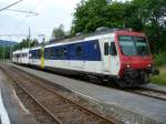 SBB Triebwagen RBDe 4/4 560 021-8 + Travys Steuerwagen Bt 50 34 29-34 984-1 im Bahnhof von Le Pont am 03.09.2006