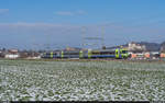 BLS RBDe 566 II als Regio Solothurn - Thun am 11. Januar 2021 bei Oberburg.