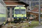 RBDe 566 239 der BLS am 30.10.22 bei der Werkstätte in Bönigen abgestellt.