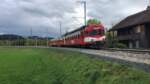 Der VPM RBDe 566 I 222 am 5.11.2023 auf einer Extrafahrt in Obermatt b. Langnau