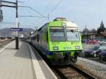 bls - Regio nach Langnau bei der ausfahrt aus dem Bahnhof Burgdorf am 02.04.2013