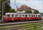 Triebwagentreffen Koblenz, August 2017. In Laufenburg steht am Bahnsteig der EAV-Triebwagen der WM, BDe 4/4 2. 