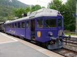 BLS /(RM) Weissenstein Tunnelkino - (ex SOB) Triebwagen ABe 4/4 526 290-2 im Bahnhof Oberdorf am 28.06.2014