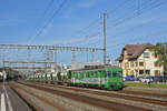 BDe 576 056-6 zusammen mit dem BDe 576 059-0 durchfährt den Bahnhof Rupperswil. Die Aufnahme stammt vom 10.09.2019.