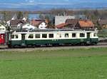 Verein Pendelzug Mirage - Whisky Train mit dem Triebwagen BDe 4/4 82 bei Lwenberg / Murten am 13.04.2013