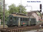BDe 4/4 1632 der Swisstrain in Wettingen neben dem  alten  Lokdepot am 17.05.09