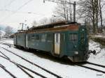 OeBB - Triebwagen BDe 4/4  641  in Balsthal am 24.02.2013 .. Standort des Fotografen auserhalb der Geleisanlage der OeBB ..