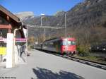 RBe 540 071-8 in Mitldi als Regio nach Rapperswil. Der Reserve-RBe-Pendel (nicht der Dispozug) fr die S-Bahn-Zrich war am 12.11.2011 als Ersatz fr ein NPZ im Glarnerland im Einsatz. Nachdem 2004 die sonntglichen Entlastungszge Linthal - Zrich HB eingestellt wurden, kamen planmssig keine RBe 540 mehr in den Ziegerschlitz.