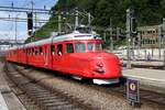 Roter Churchill Pfeil 1021 steht am 21 Mai 2022 in Olten und macht sich bereit für ein Sonderfahrt nach Zürich.