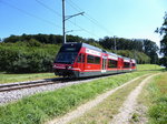 asm Seeland  - Triebwagen Be 2/6  509 unterwegs auf Dienstfahrt zwischen Siselen und Lüscherz am 08.08.2016
