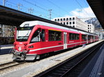 RhB - Triebzug ABe 4/16 3105 im Bahnhof Chur am 26.03.2016
