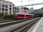 RhB - Triebzug ABe 4/16 3101 beim verlassen des Bahnhof Chur am 25.11.2016