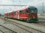 Krzlich von Stadler Rail an die RhB ausgeliefert,Allegra Triebzug 3507.Er befindet sich z.Zt.im Testbetrieb.Landquart 19.08.10
