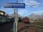 Die BR E 484 015 SR bei der Ausfahrt am 02.11.2007 aus Domodossola.