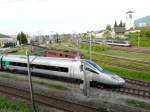 Cisalpino - Triebkopf des ETR 610.705 im Depotareal von Biel/Bienne am 09.05.2008