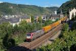 Am Nachmittag des 2.7.2014 beförderte die 185 601 einen Containerzug an St.