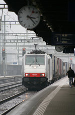 Am 29. März 2013 wurde 186 105 in Liestal fotografiert. Damals war sie für railCare unterwegs.