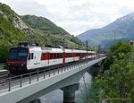 RegionAlps Domino am 8.5.2016 auf dem Weg nach St-Gingolph, in Leuk.