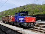 SBB - Rangierlok Eem 923 009-5 bei Rangierfahrt im Bahnhof von Ziegelbrücke am 12.04.2017