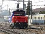 SBB - Eem 923 006-1 unterwegs im Bahnhofsareal von Burgdorf am 02.04.2013