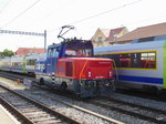 SBB - Eem 923 008-7 im Bahnhof Kerzers am 25.07.2016