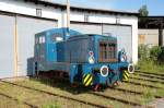 Riffel 15 V 23 steht in Schwerin vor dem Rundschuppen. ...