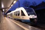 OLA VT 705 Bahnsteig 4 nach Gadebusch. 28.12.2009  ...