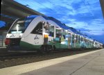 Abends im Schweriner HBF am 02.08.2010 VT 702 und VT ...