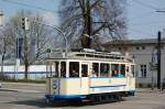 Hist. Strassenbahnwagen in Schwerin 24.04.2010   ...