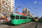   Belgrad Tw 2618 + Bw 1409 ex Basel, Bulevar Kralja Aleksandra, 28.02.2017.