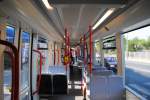 The interior of the new tram #1502