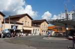 Blick vom Bahnhofsvorplatz auf ...  Armin Schwarz 04.09.2011