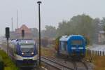 Zugkreuzung und Verladearbeiten bei ...  Gerd Wiese 19.11.2011